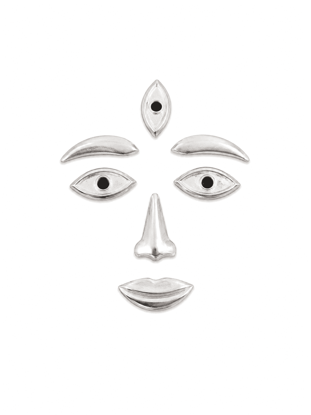 Eyes nose lips set small