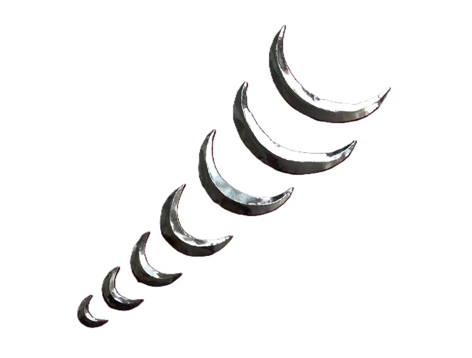 Gahenaz Silver Shivas head accessories Chand / Moon / Chad / Half moon