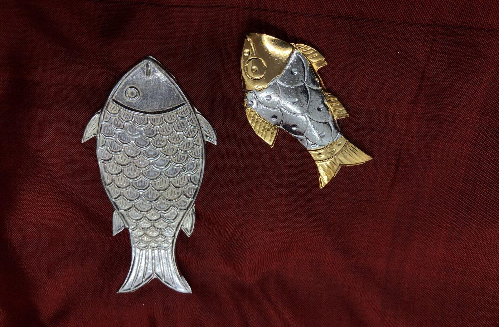 Silver Fish for Vastu for Puja