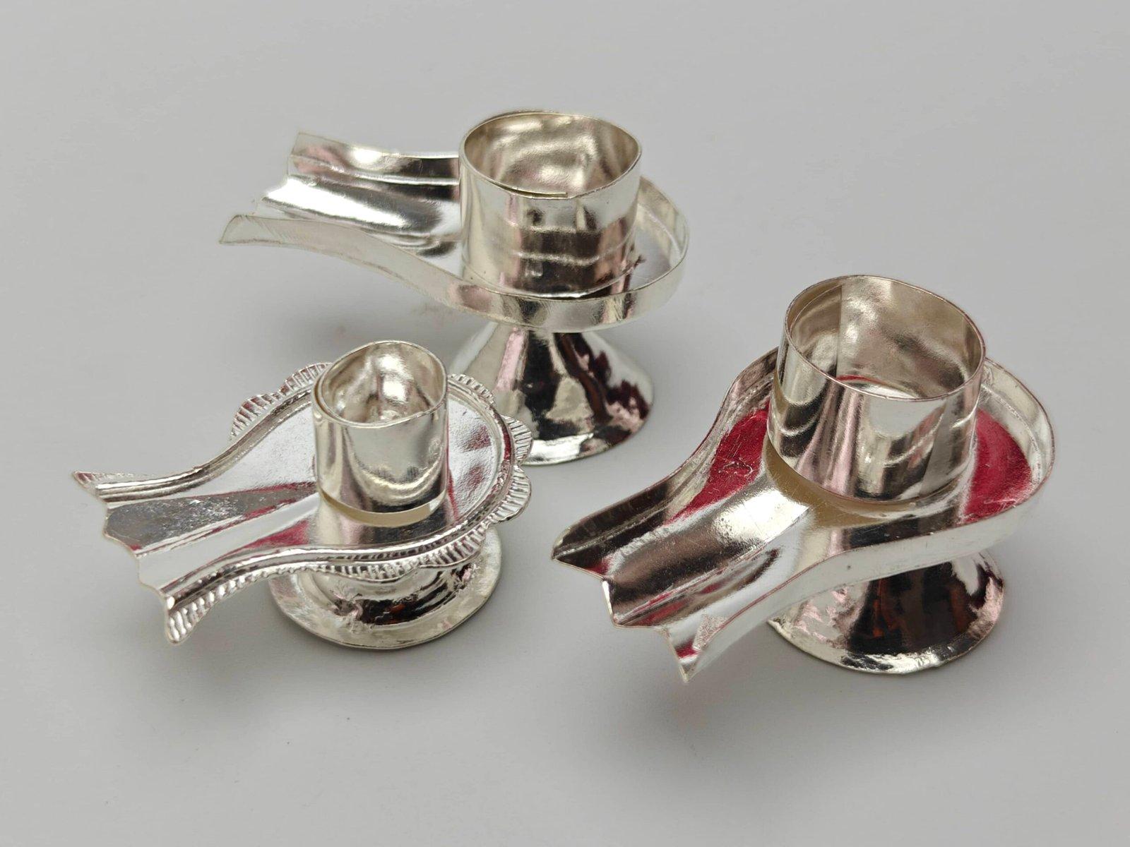 Silver Shiva-holder / Gouripot / Silver Yoni / Lingam holder's