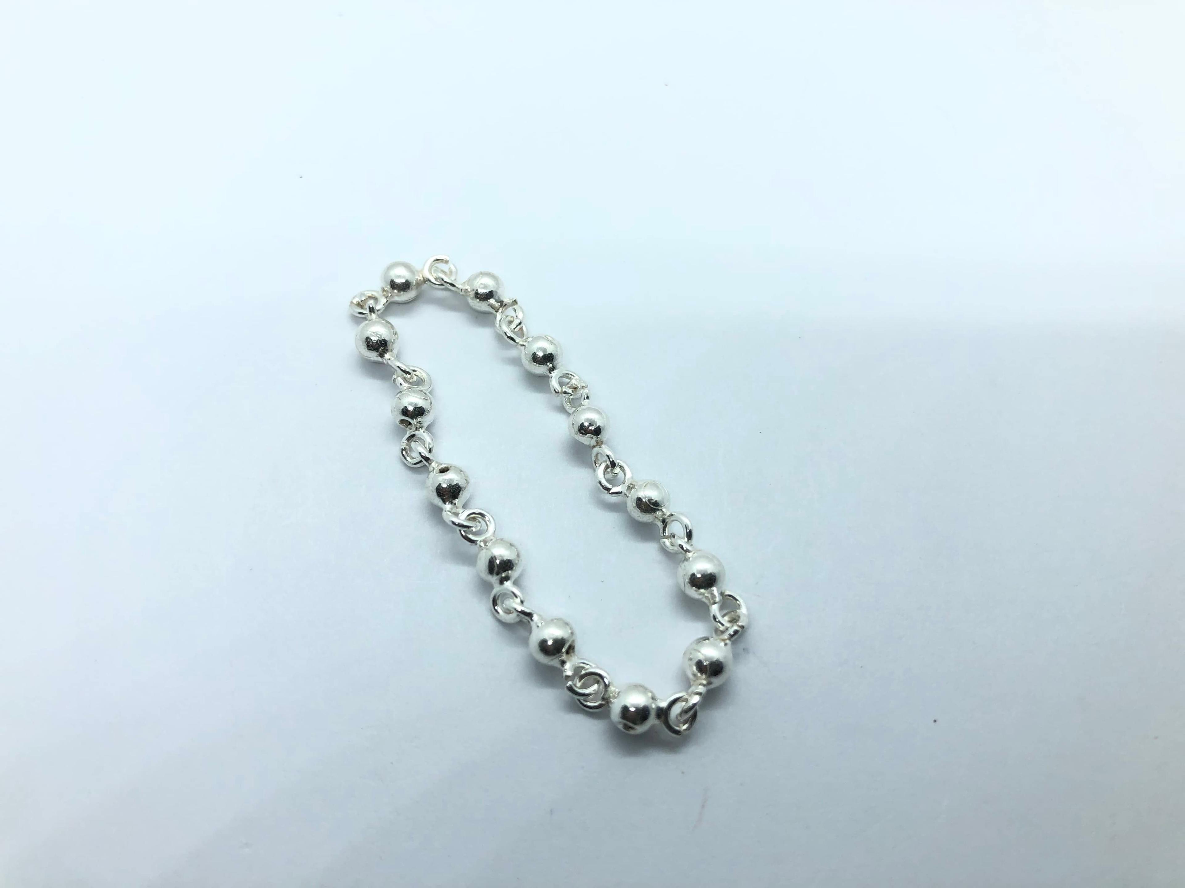 Gahenaz Silver Ball Har For Laddu Gopal 2-4size