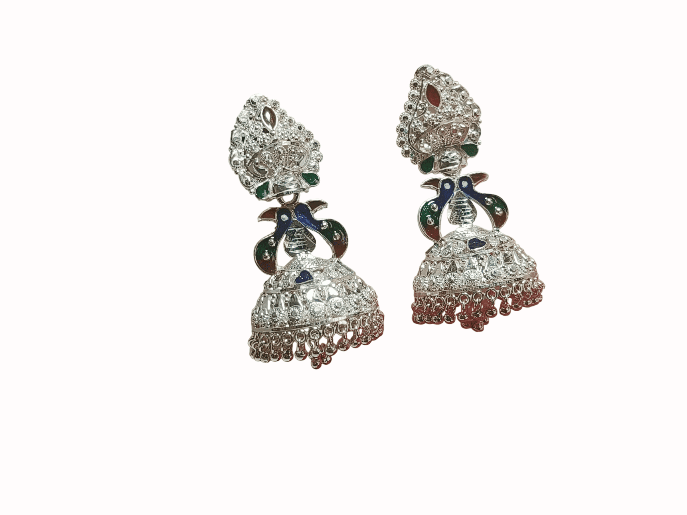 Manipuri Mayur Jhumka earring