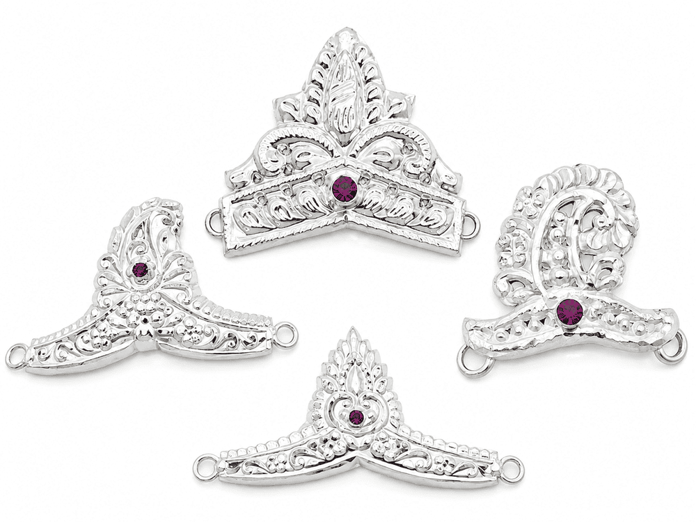 Gahenaz Silver 3inch Mukut / Crown for 5-6size Dev / Devi / God / Idols