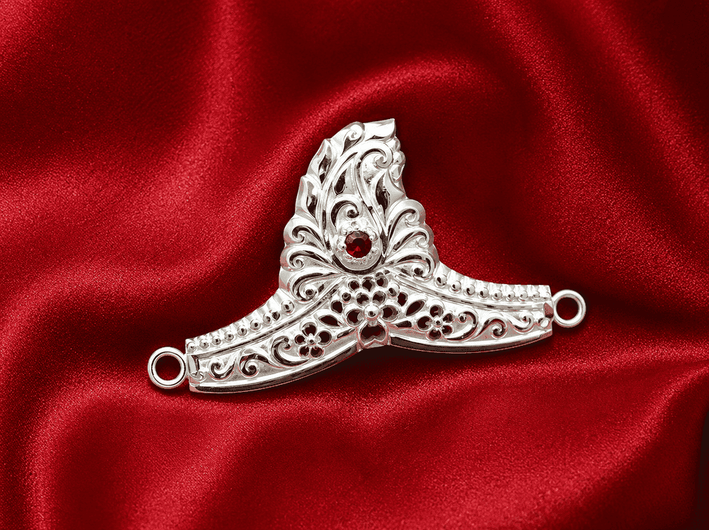 Gahenaz Silver 3inch Mukut / Crown for 5-6size Dev / Devi / God / Idols view 4