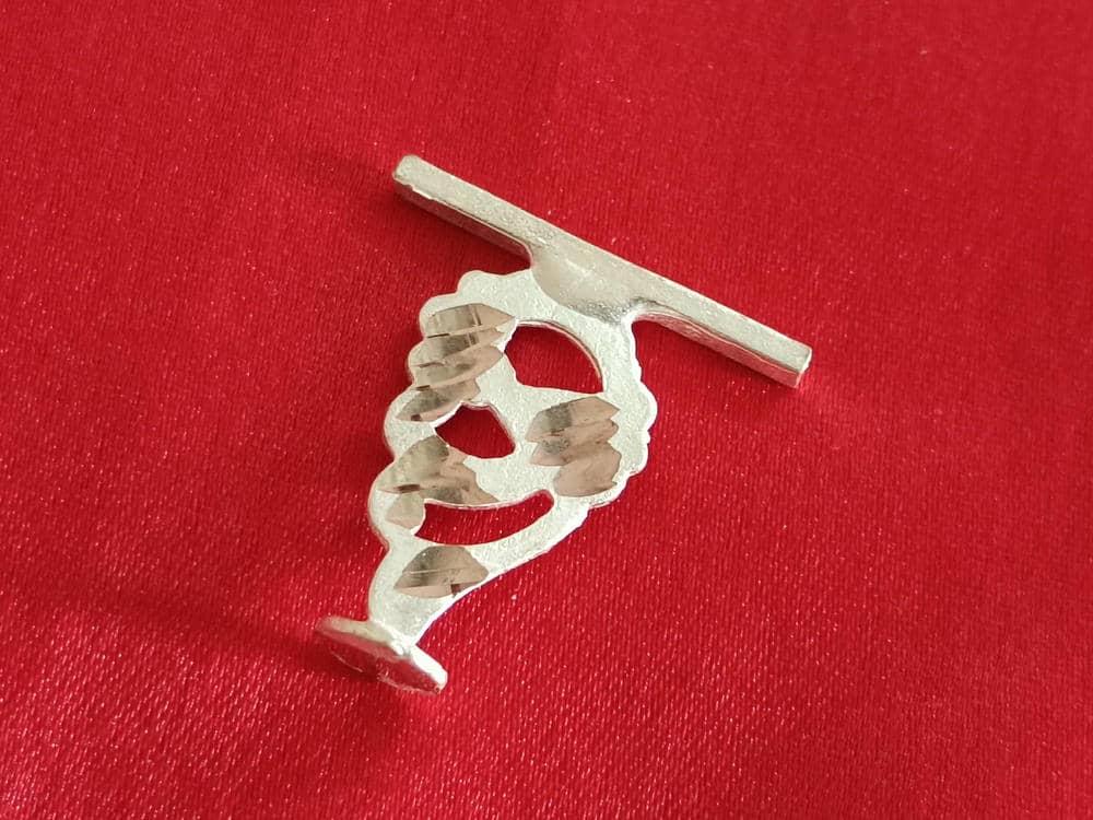 Silver Sindoor Kathi/ stick, Applicator/Tipkathi/Kumkum Bindi stick view 5