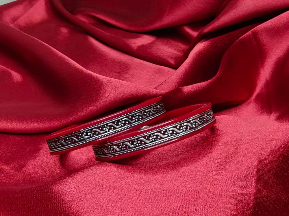 Kiran Red Pola Bracelet 2.5 view 2