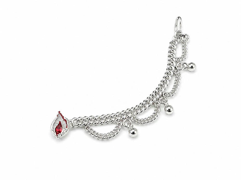 Gahenaz silver Ambika Nose Ring/ Noth Tana for Idol view 4