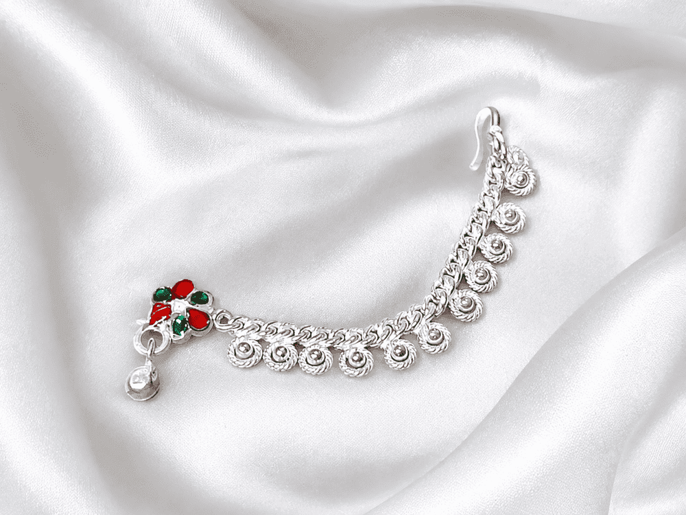 Gahenaz silver Ambika Nose Ring/ Noth Tana for Idol