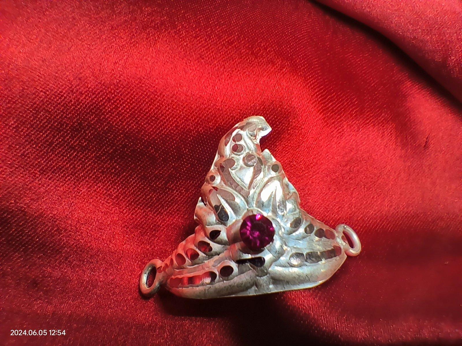Pure Silver 1 inch Mukut / Crown for 0-2size Dev / Devi / God / Idols