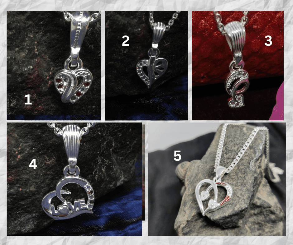 Heart shape Pendant with chain
