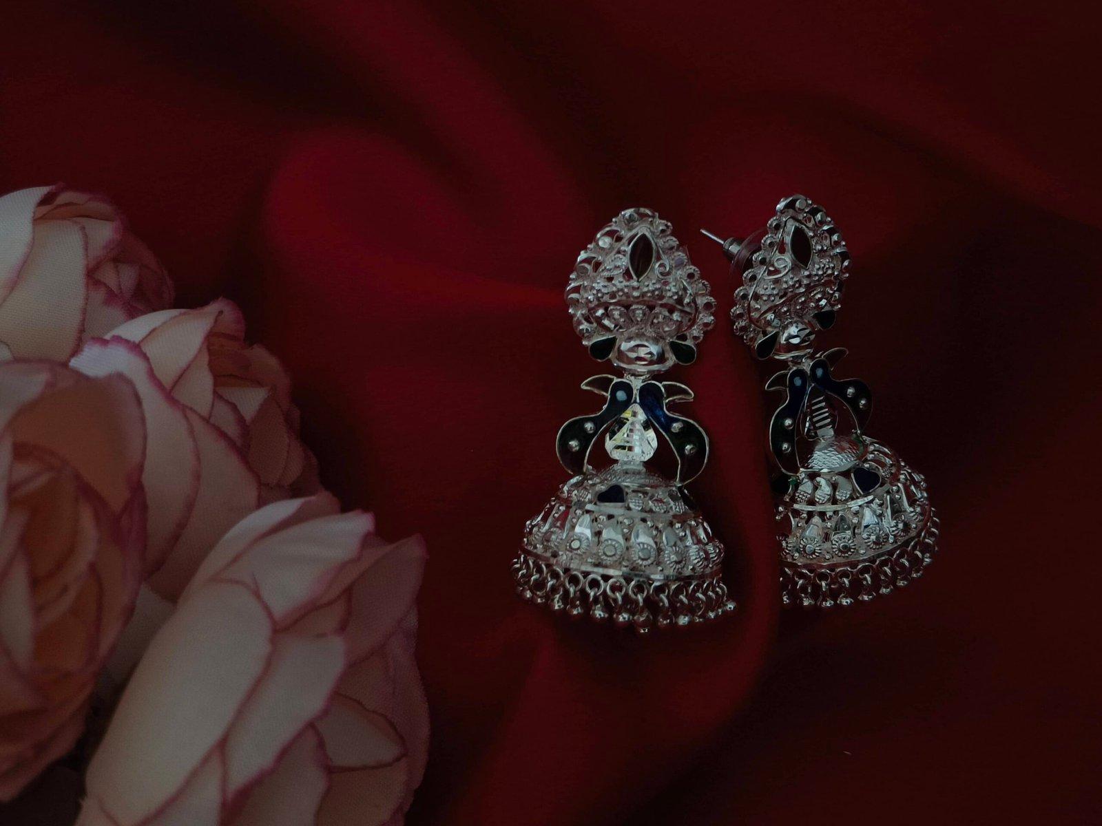Manipuri Mayur Jhumka earring view 3