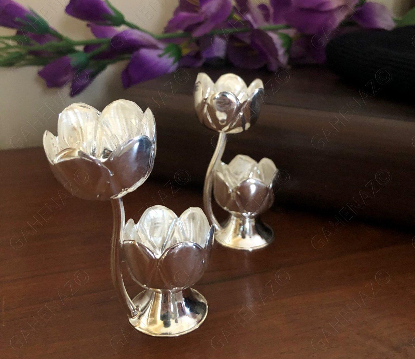 Silver Candle Stand