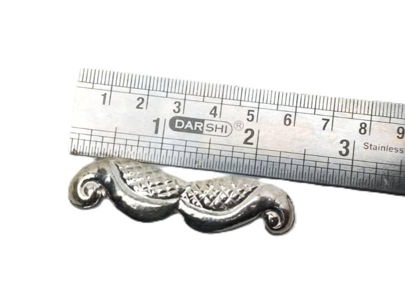 Silver moustache / மீசை / গোঁফ / मूंछ / ಮೀಸೆ for Siva view 3