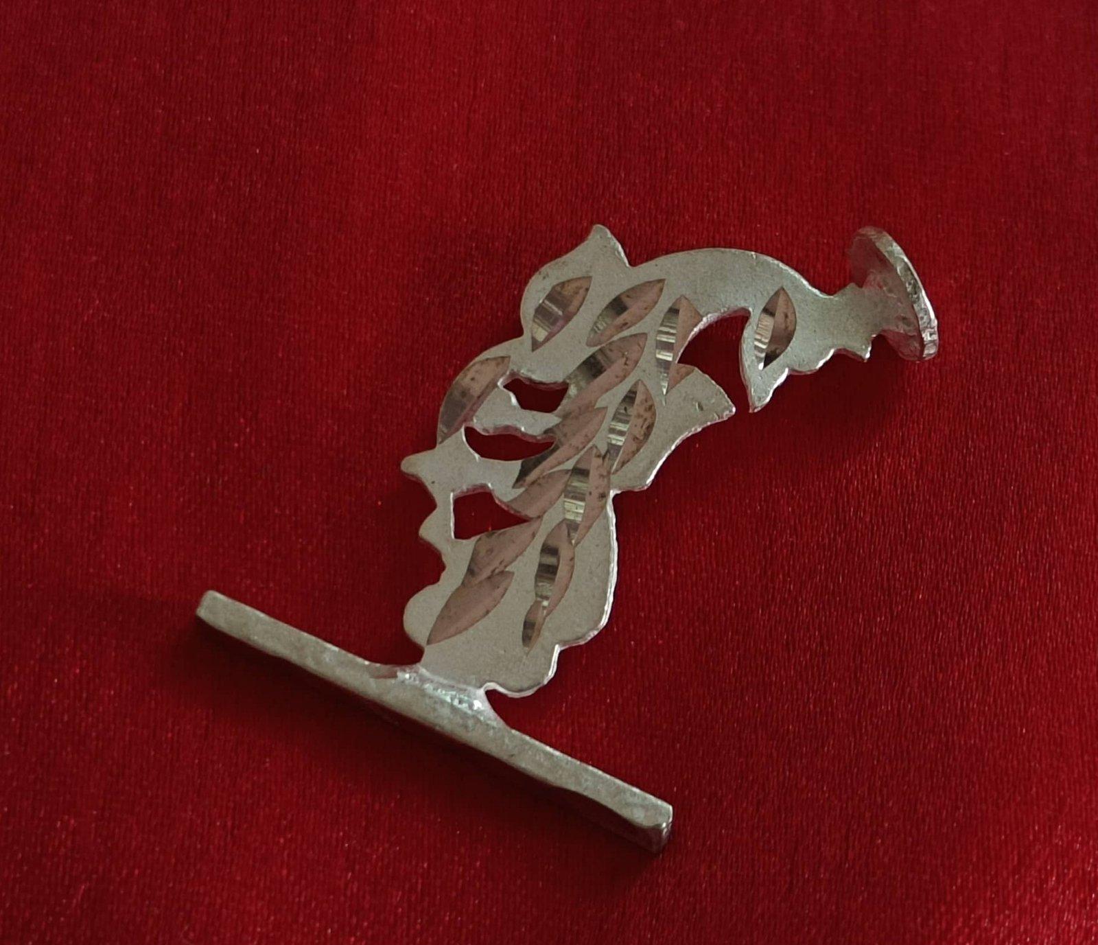 Silver Sindoor Kathi/ stick, Applicator/Tipkathi/Kumkum Bindi stick view 3